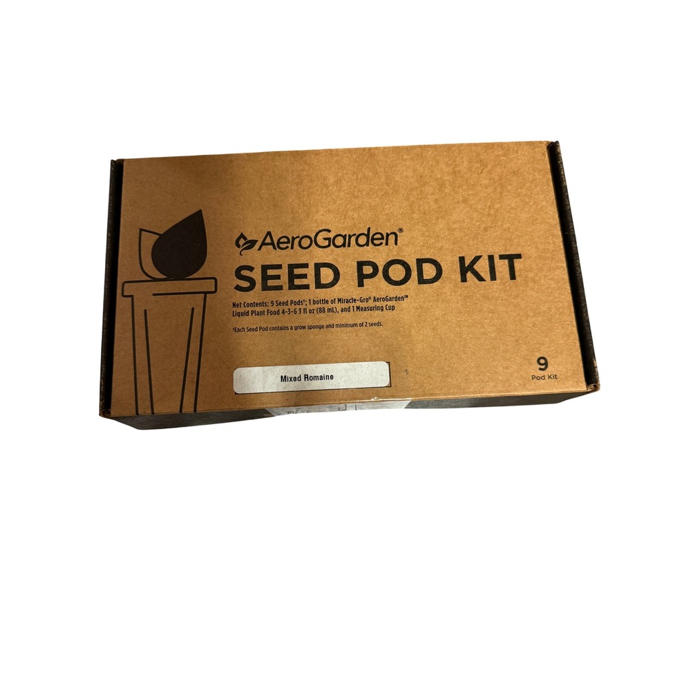 AeroGarden Mixed Romaine Lettuce Seed Pod Kit 9-Pod with Plant Food New